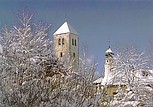 Die 800 Jahre alte Stiftskirche im Winter